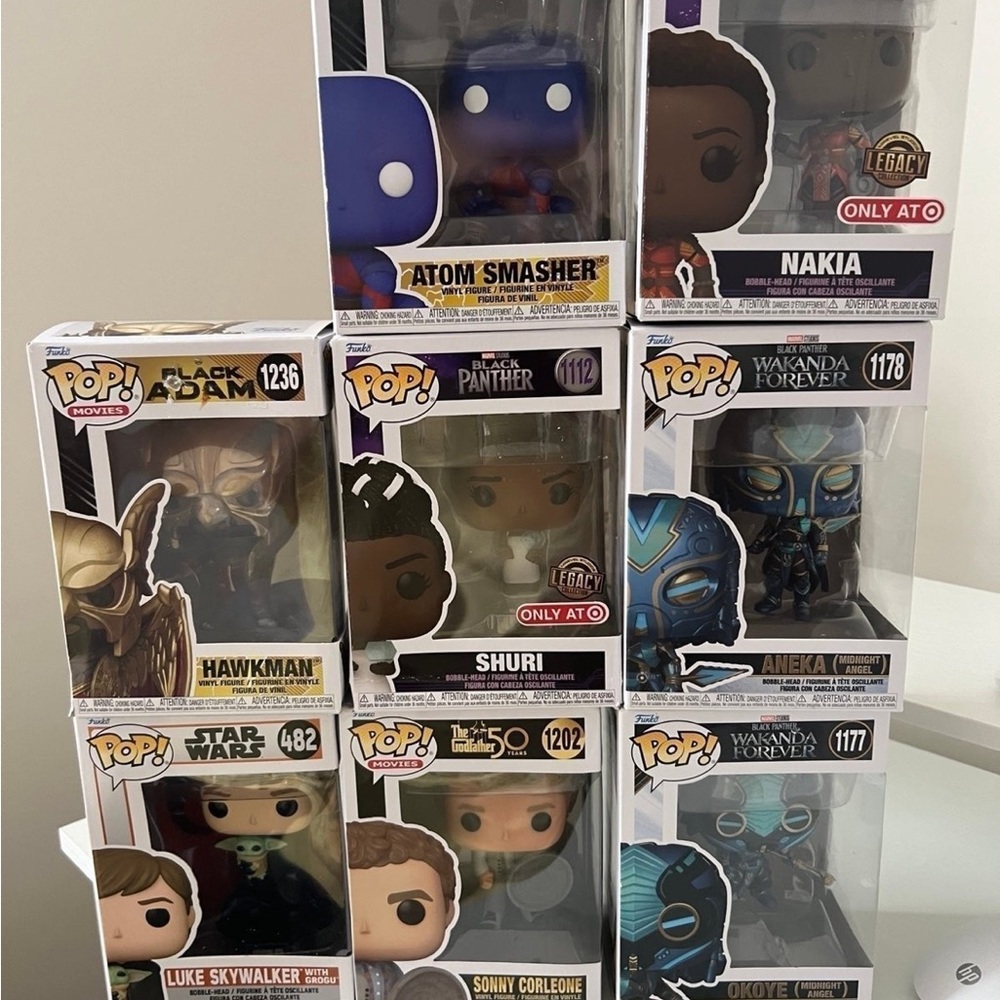8xFunko Pops Brand New